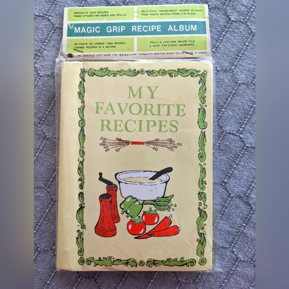 Vintage Magic Grip Recipe Album sealed original package 1970 My Favorite…